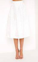 White skirt with ruffles and tassels-2