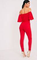 Jumpsuit red with open shoulder-3