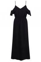 Black maxi dress with belt-2
