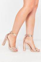 High heel pink shoes-2