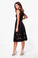 Black dress Medium length with a distinct story-1