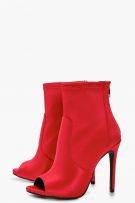 حذاء هاف بوت احمر-1