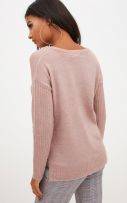 Pink knitted sweater-4