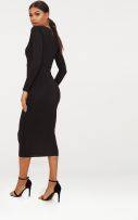 Black Dress Medium Length-3