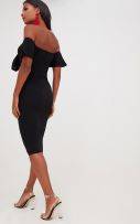 Black Dress Medium Length-4