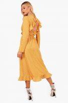 Dress yellow dotted-2