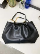 Large black leather bag-2