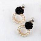 Pearl & Flower Earrings-2