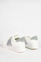 Women sport shoes with silver glitter-3
