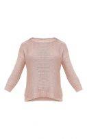 A pink knitting blouse-1