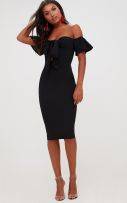 Black Dress Medium Length-2