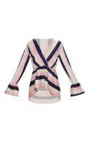 Pink striped blouse-3