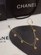 Double layer gold Chanel anklet-3
