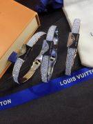 Louis Vuitton Crystal Black Logo Bracelet-3