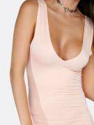 Tight pink dress Nude back sleeveless-4