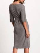 Medium gray dress with medium sleeves-3
