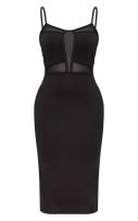 Cami Black Dress Medium Length-4