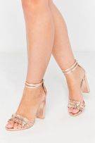 High heel pink shoes-3