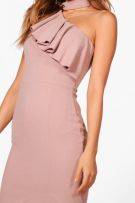 Pink dress with ruffles-4