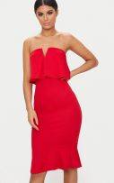 Dress Red medium length-2