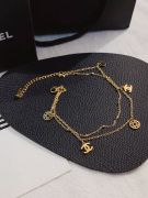 Double layer gold Chanel anklet-4