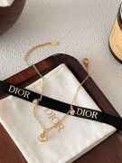 Dior gold zircon anklet-3