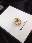 Gucci large gold logo ring-2