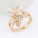 Crystal Butterfly Ring-1