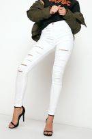 White tight jeans-4