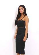 Cami Black Dress Medium Length-6