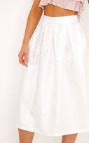 White skirt with ruffles and tassels-6