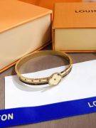 Louis Vuitton gold circle logo bracelet-1