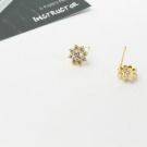 Zirconia earrings and small size-4