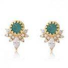Zirconia earring wreath and colorful pink-5