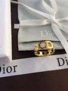 Dior gold logo ring-5