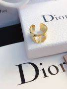 Dior wide gold logo ring-3