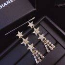 Chanel Three Stars long earrings-5