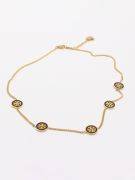 Tory Burch scalloped chain necklace-4