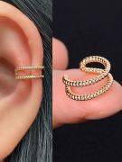 Metal clip earring-10