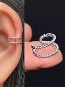Metal clip earring-11