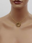Cartier Round Cubic Zirconia Necklace-12