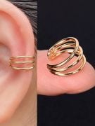 Metal clip earring-17