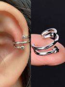 Metal clip earring-19