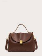 Brown satchel bag-1