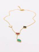 Van Cleef Colorful Clamshell Necklace-1