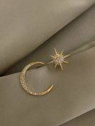 Crescent and star earrings-1