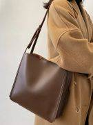 Large brown handbag-1