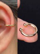 Metal clip earring-20