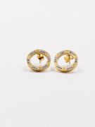 Round crystal cartier earring-2