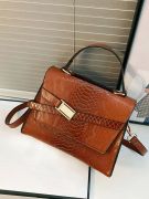 Brown satchel bag for women-2